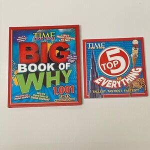 Time For Kids Book Bundle-Top 5 of Everything & Big Book of Why (1,001 Facts)